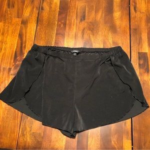 Black Flowy Shorts